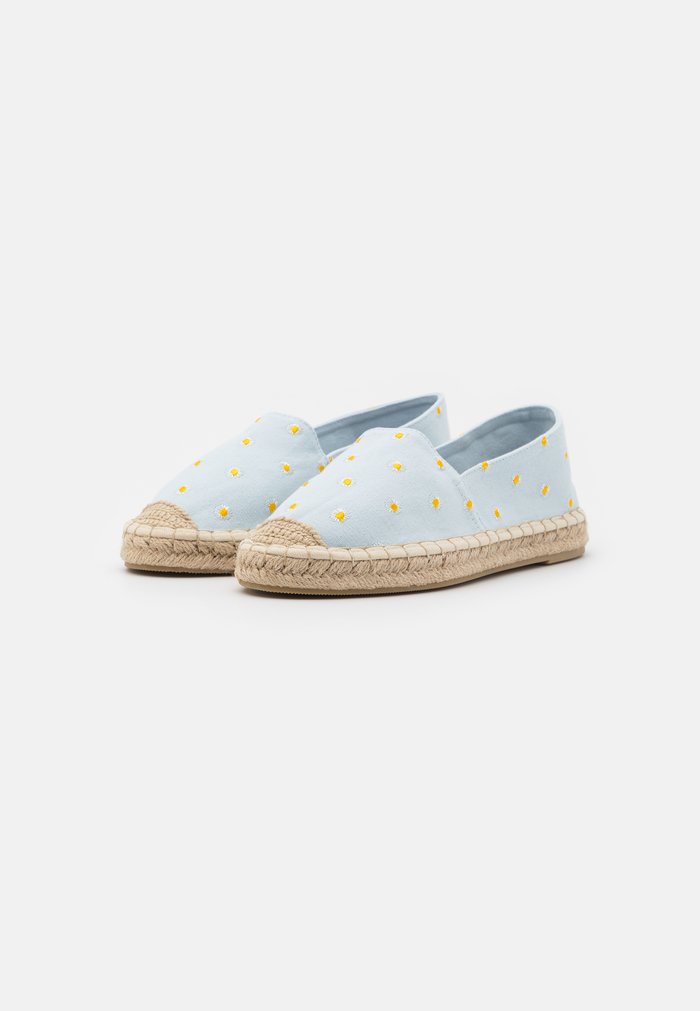 Chaussure Basse Anna Field Espadrillas Plates Slip on Bleu Clair Femme | ZAQ-8713250